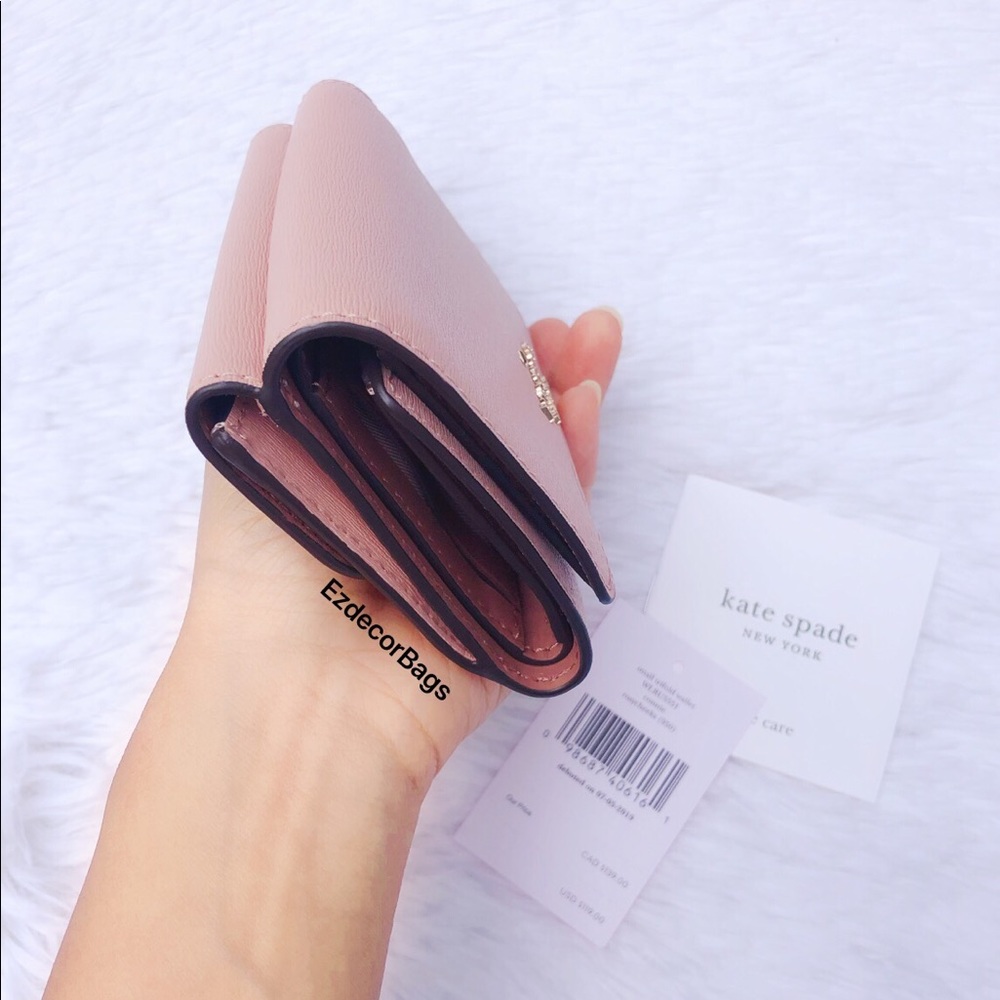 NWT Kate Spade Connie Small Trifold Wallet Pink - Picture 8 of 8